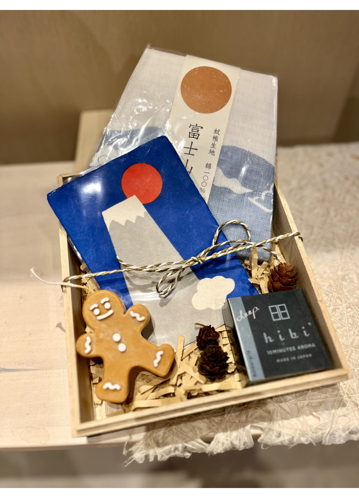 富士山の盒 •  Christmas Wooden Box set C 
