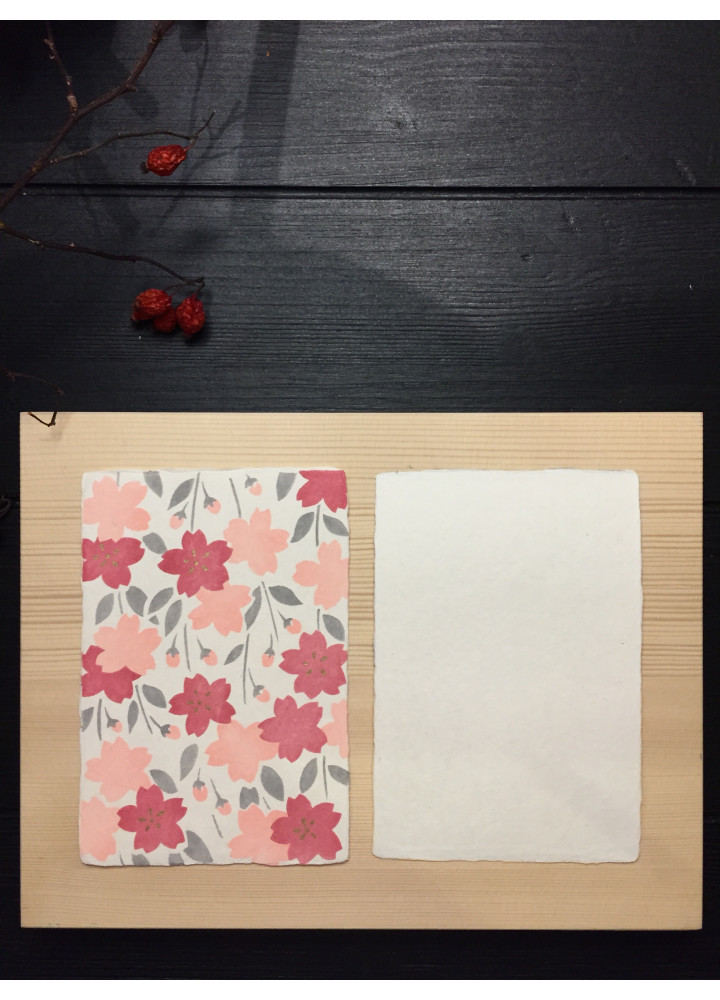  羅工房 • 手摺和紙明信片 • 櫻花園