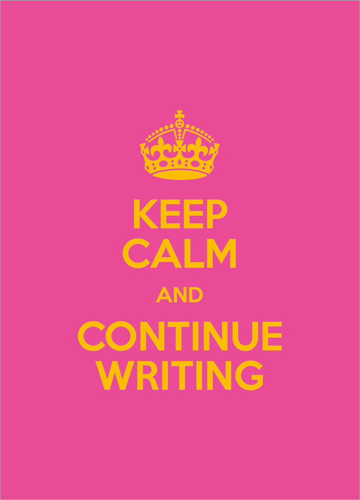 記事本封面 - Keep calm and continue wrting